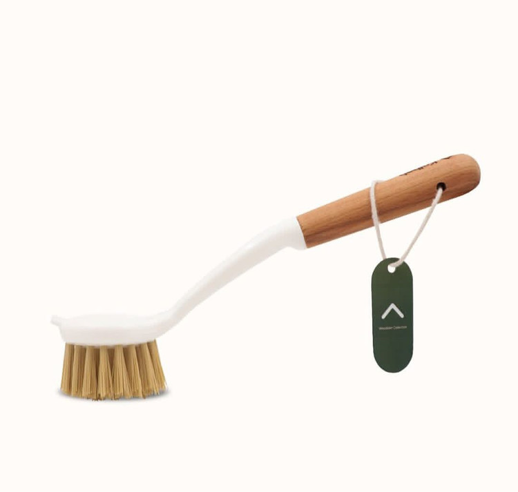 برس شستشوی سینک و روشویی دسته چوبی